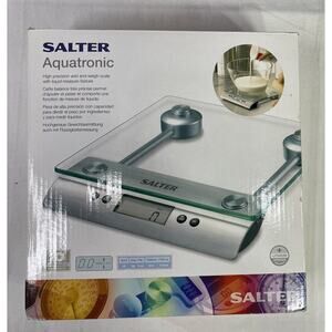 Salter 3003 Aquatronic Glass High Precision Liquid Electronic Kitchen Scale BOX